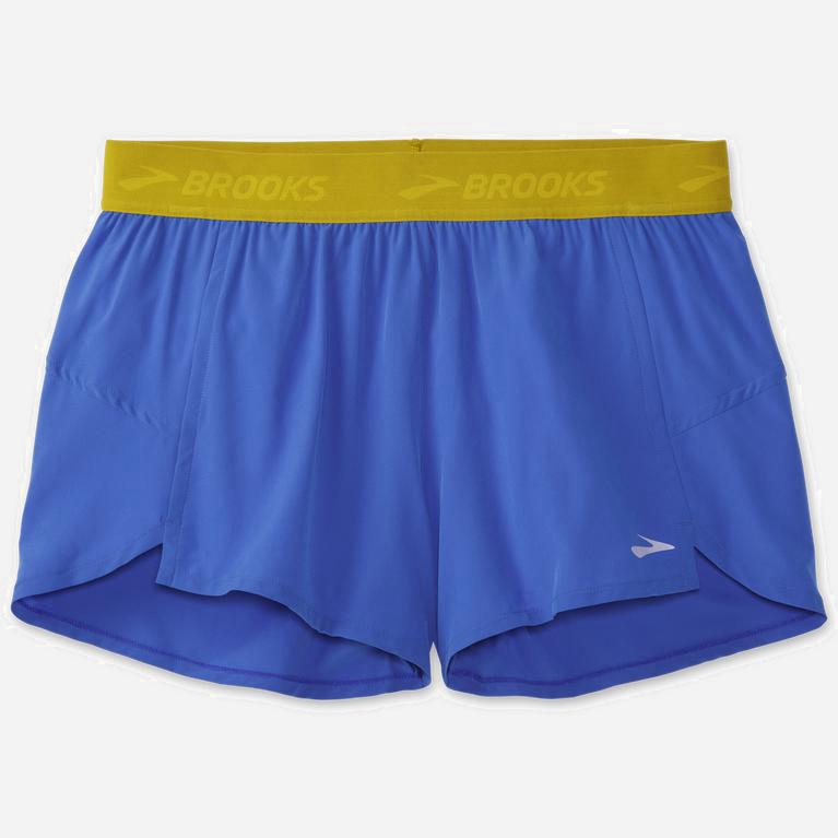 Brooks Chaser 3 NZ - Women's Running Shorts - Bluetiful/Golden Hour (71659-IART)